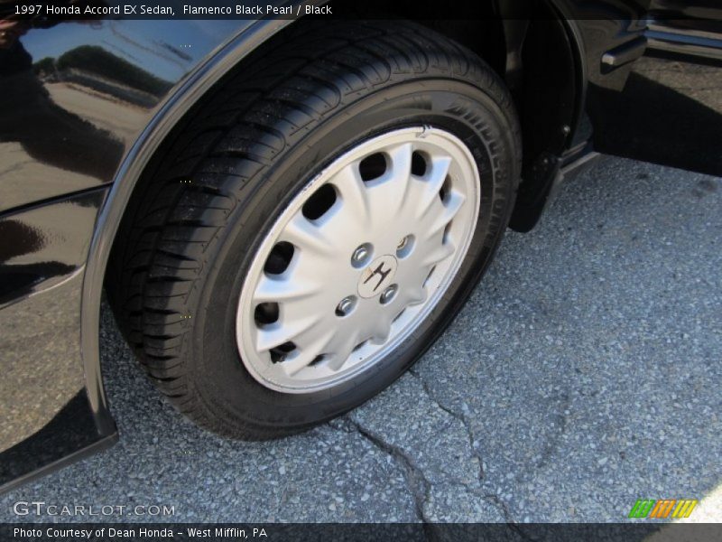 Flamenco Black Pearl / Black 1997 Honda Accord EX Sedan