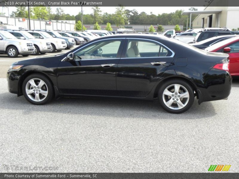Crystal Black Pearl / Parchment 2010 Acura TSX Sedan