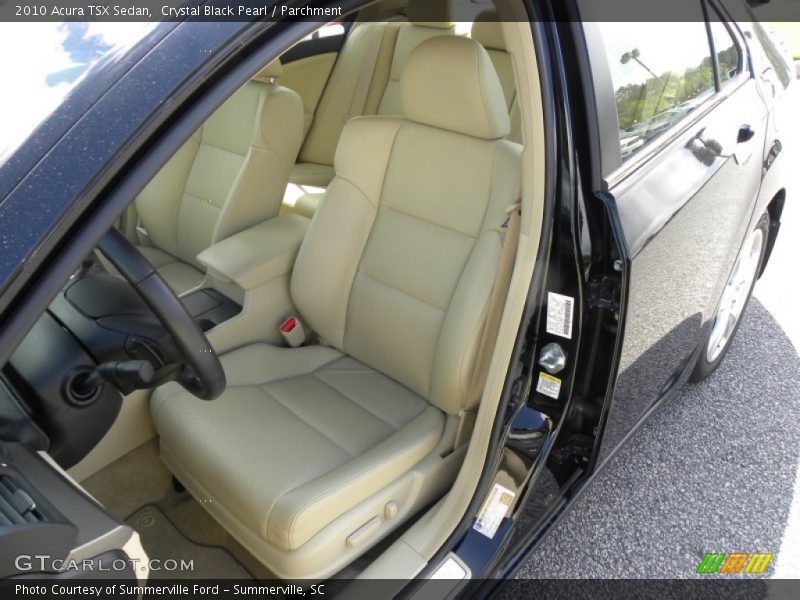 Crystal Black Pearl / Parchment 2010 Acura TSX Sedan