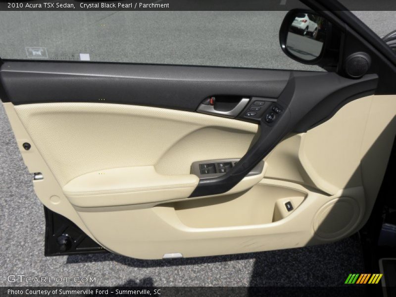 Crystal Black Pearl / Parchment 2010 Acura TSX Sedan