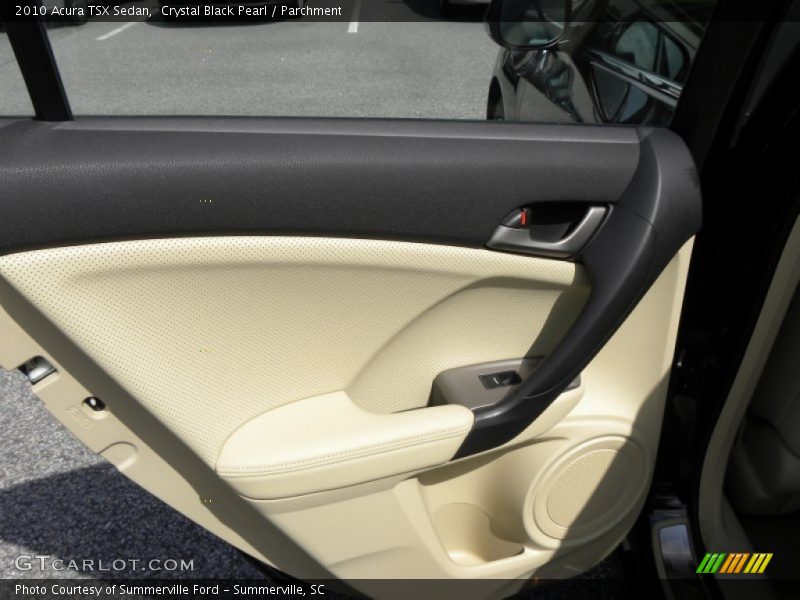 Crystal Black Pearl / Parchment 2010 Acura TSX Sedan