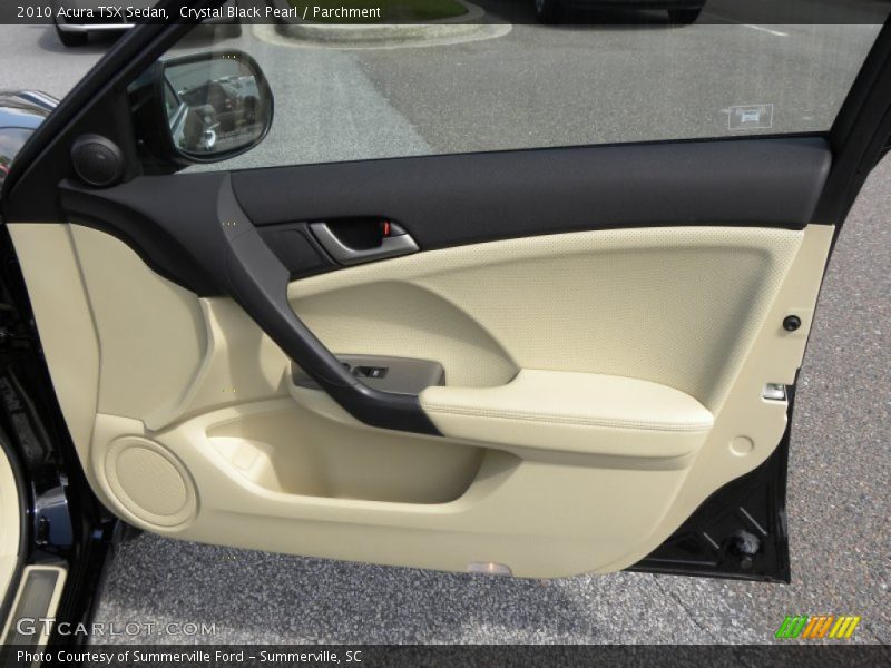 Crystal Black Pearl / Parchment 2010 Acura TSX Sedan