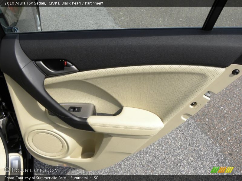 Crystal Black Pearl / Parchment 2010 Acura TSX Sedan