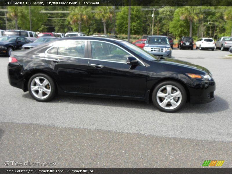 Crystal Black Pearl / Parchment 2010 Acura TSX Sedan