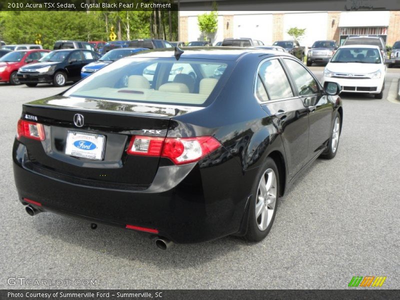 Crystal Black Pearl / Parchment 2010 Acura TSX Sedan