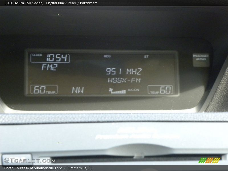 Crystal Black Pearl / Parchment 2010 Acura TSX Sedan