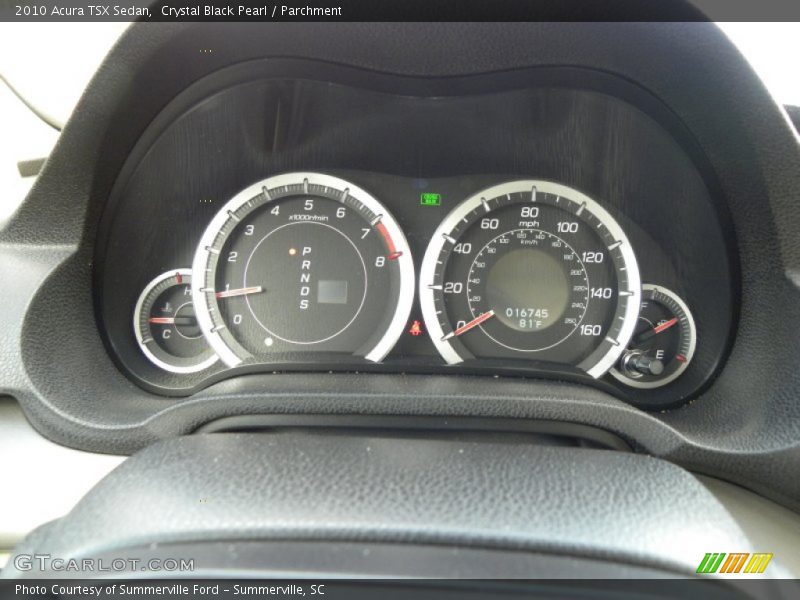 Crystal Black Pearl / Parchment 2010 Acura TSX Sedan