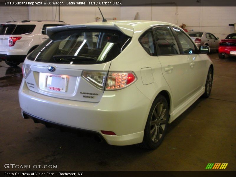 Satin White Pearl / Carbon Black 2010 Subaru Impreza WRX Wagon