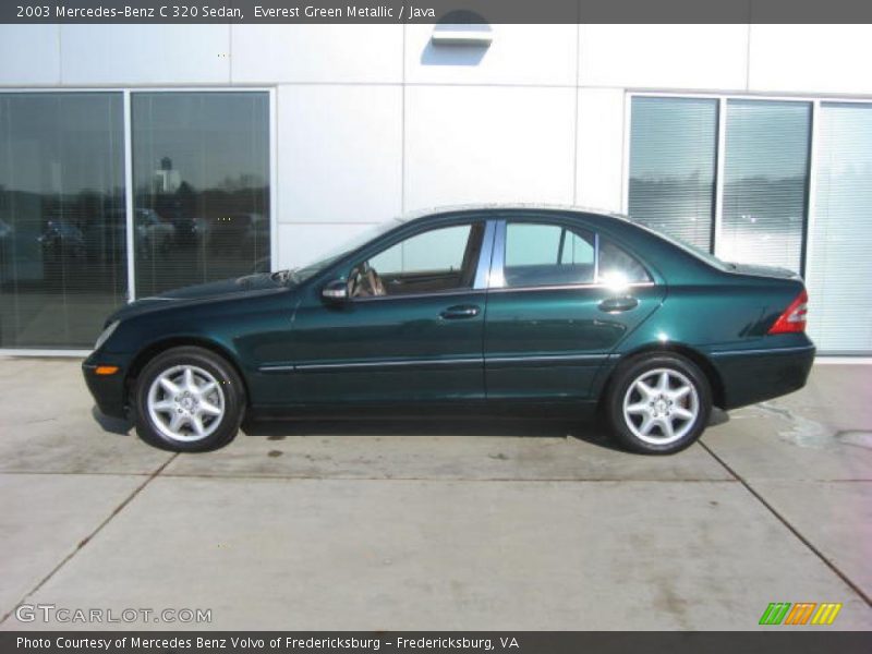 Everest Green Metallic / Java 2003 Mercedes-Benz C 320 Sedan