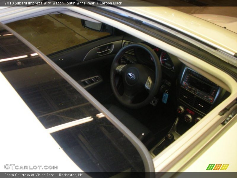 Satin White Pearl / Carbon Black 2010 Subaru Impreza WRX Wagon