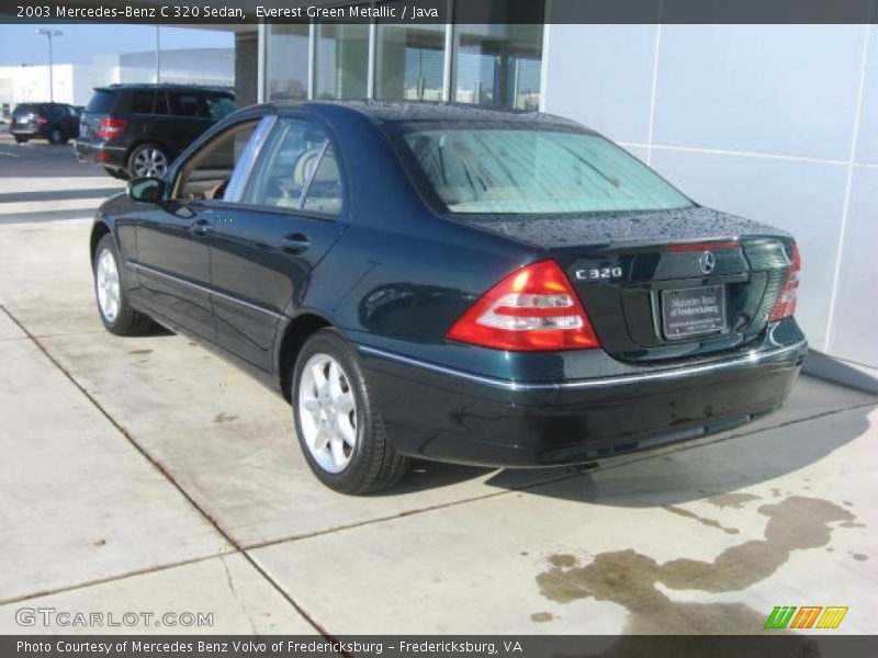 Everest Green Metallic / Java 2003 Mercedes-Benz C 320 Sedan