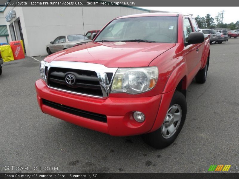 Radiant Red / Graphite Gray 2005 Toyota Tacoma PreRunner Access Cab