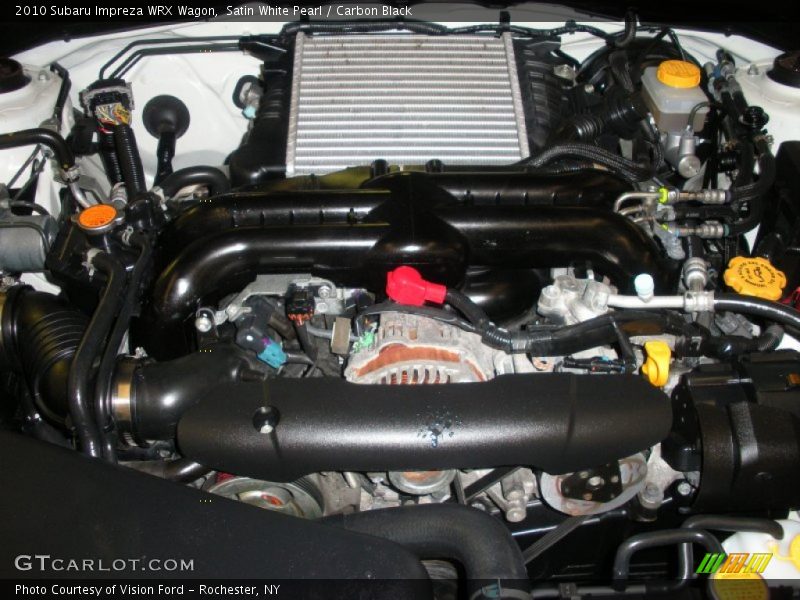 Satin White Pearl / Carbon Black 2010 Subaru Impreza WRX Wagon