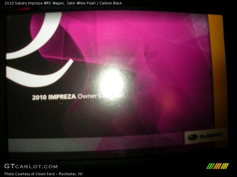Satin White Pearl / Carbon Black 2010 Subaru Impreza WRX Wagon