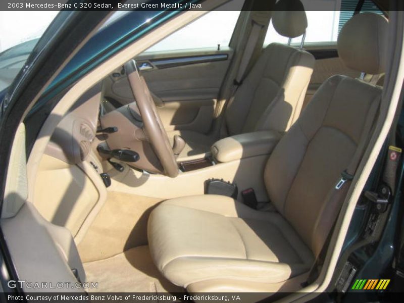 Everest Green Metallic / Java 2003 Mercedes-Benz C 320 Sedan