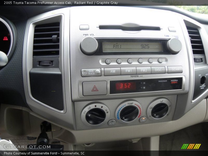 Radiant Red / Graphite Gray 2005 Toyota Tacoma PreRunner Access Cab