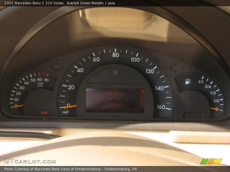 Everest Green Metallic / Java 2003 Mercedes-Benz C 320 Sedan