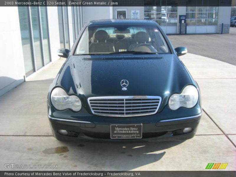 Everest Green Metallic / Java 2003 Mercedes-Benz C 320 Sedan