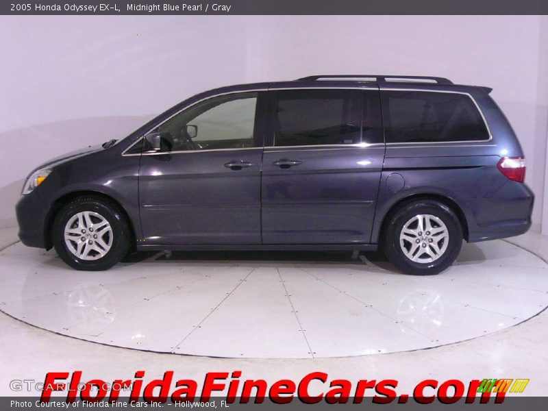 Midnight Blue Pearl / Gray 2005 Honda Odyssey EX-L