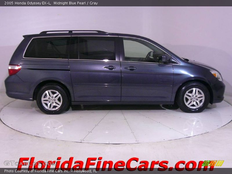 Midnight Blue Pearl / Gray 2005 Honda Odyssey EX-L