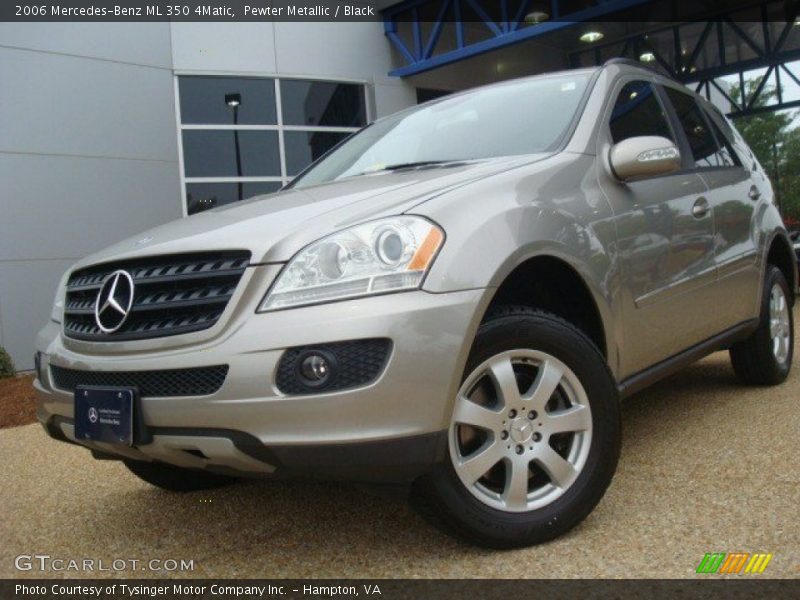 Pewter Metallic / Black 2006 Mercedes-Benz ML 350 4Matic
