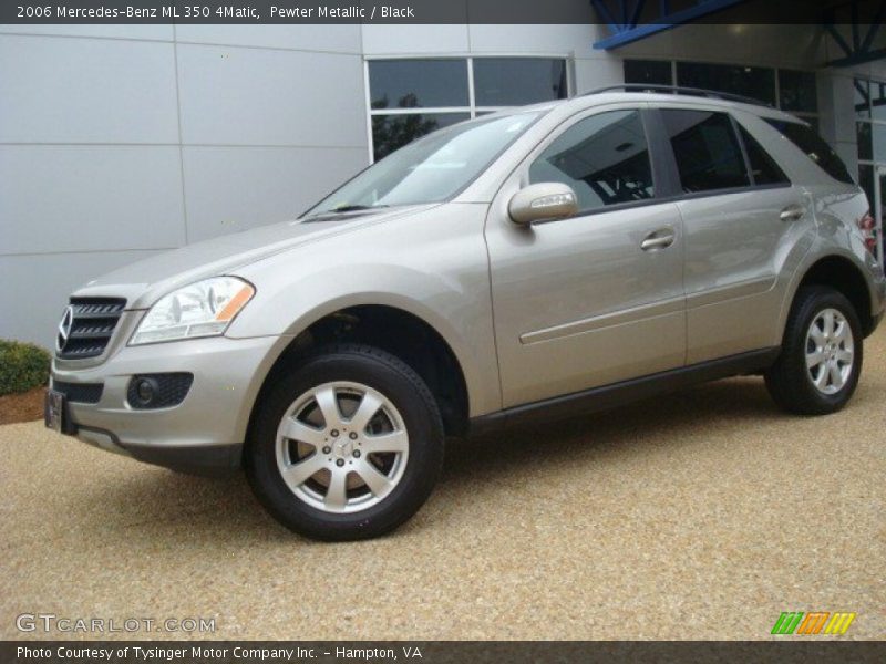 Pewter Metallic / Black 2006 Mercedes-Benz ML 350 4Matic