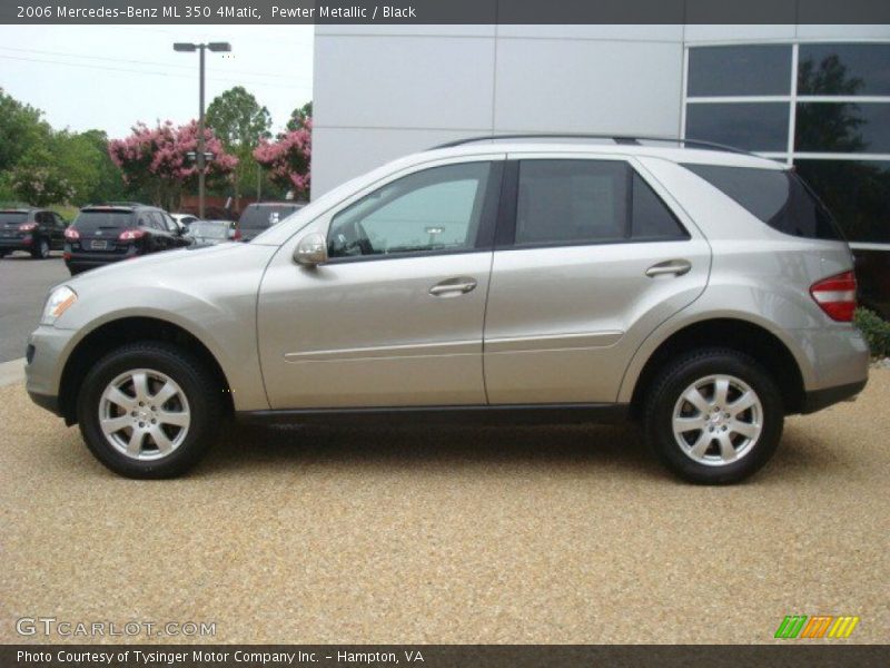 Pewter Metallic / Black 2006 Mercedes-Benz ML 350 4Matic