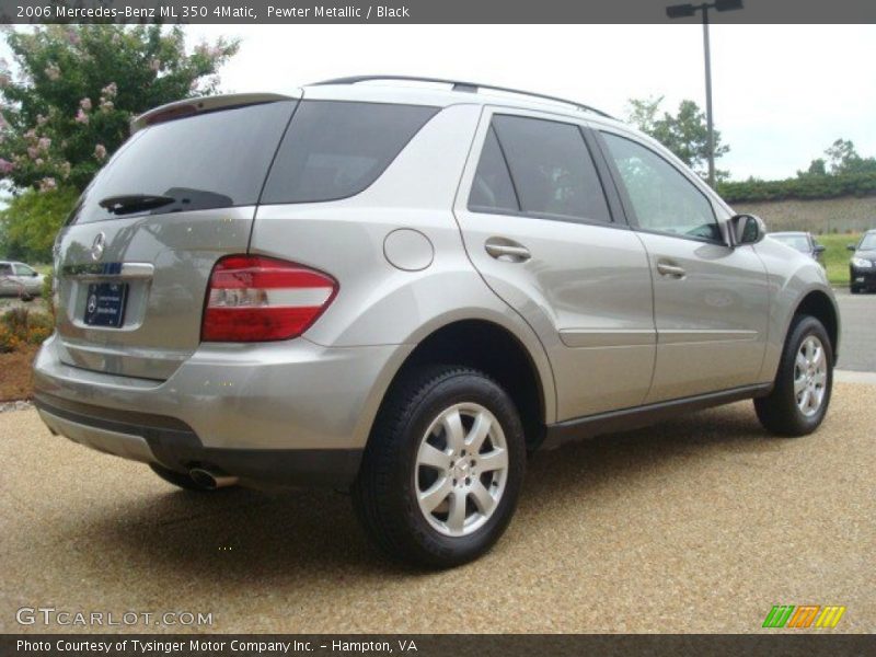 Pewter Metallic / Black 2006 Mercedes-Benz ML 350 4Matic