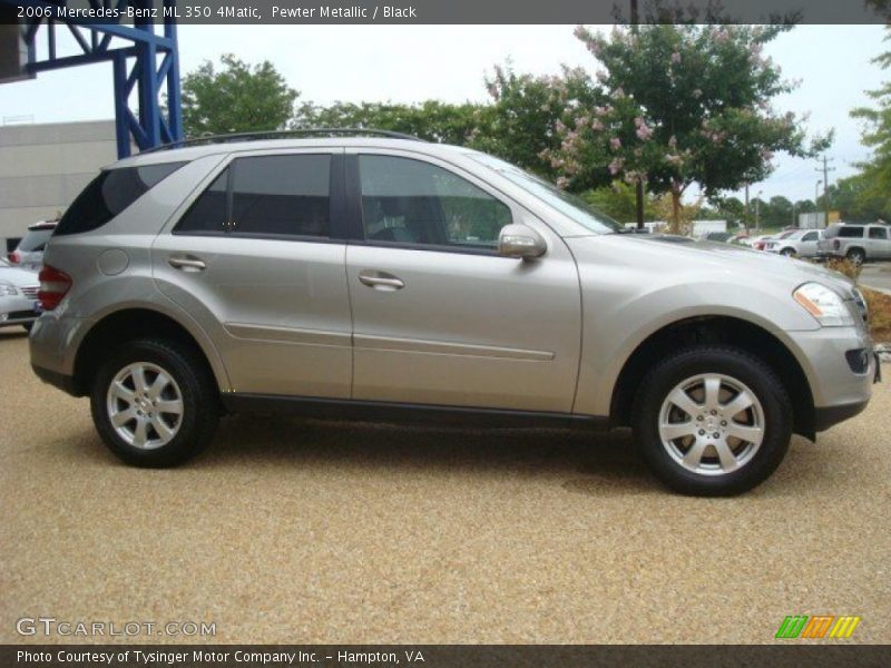 Pewter Metallic / Black 2006 Mercedes-Benz ML 350 4Matic