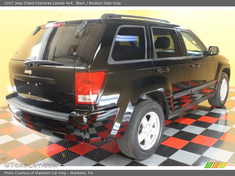 Black / Medium Slate Gray 2007 Jeep Grand Cherokee Laredo 4x4