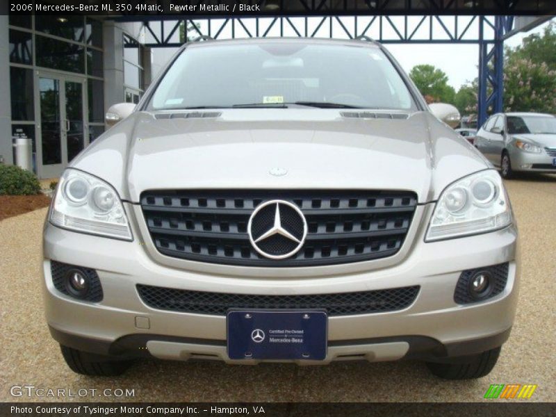 Pewter Metallic / Black 2006 Mercedes-Benz ML 350 4Matic