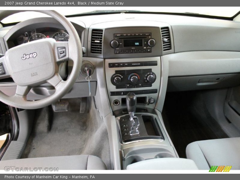 Black / Medium Slate Gray 2007 Jeep Grand Cherokee Laredo 4x4