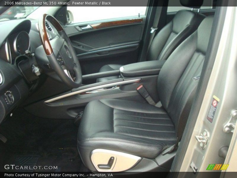 Pewter Metallic / Black 2006 Mercedes-Benz ML 350 4Matic