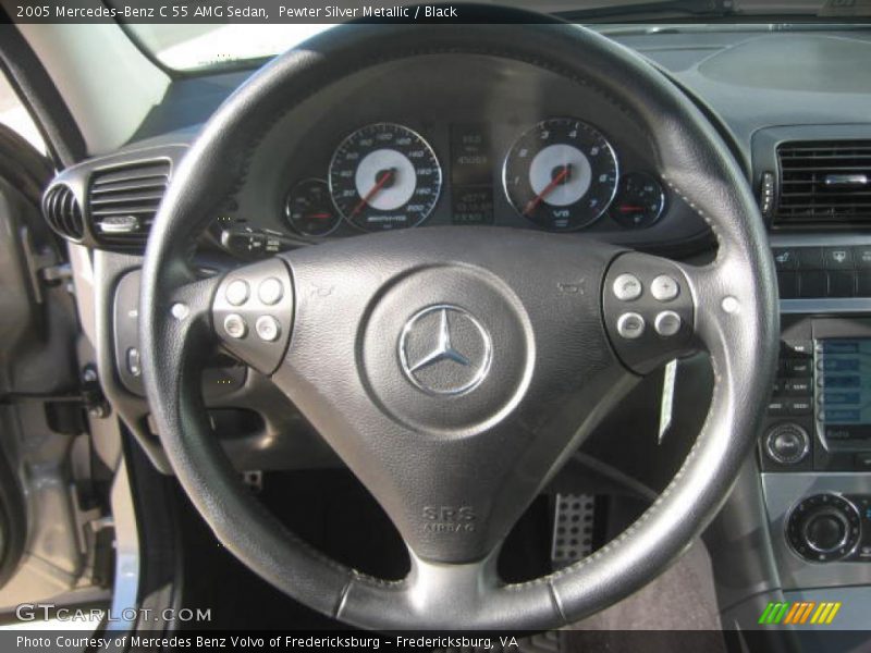 Pewter Silver Metallic / Black 2005 Mercedes-Benz C 55 AMG Sedan