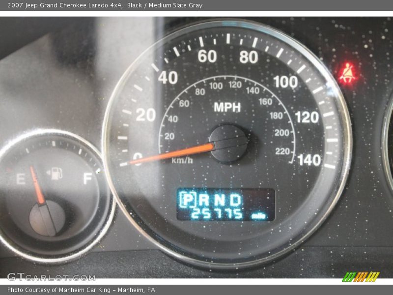 Black / Medium Slate Gray 2007 Jeep Grand Cherokee Laredo 4x4