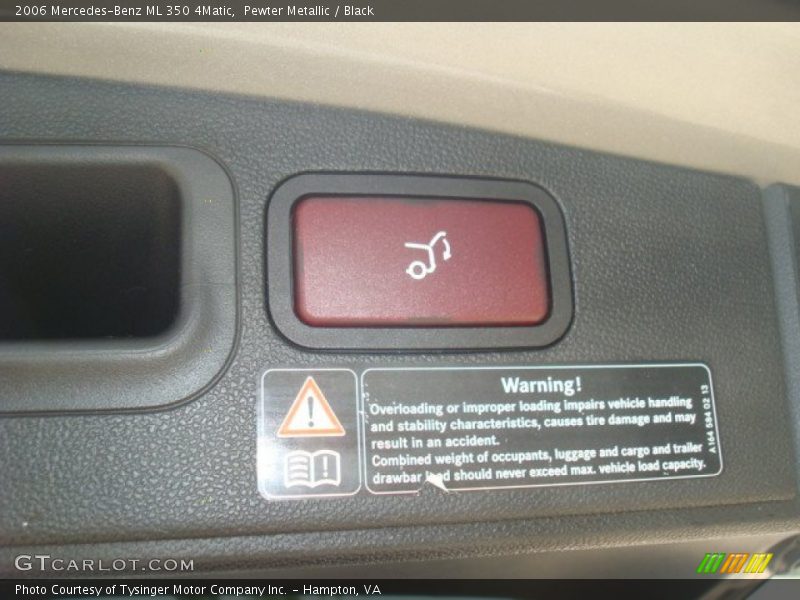 Pewter Metallic / Black 2006 Mercedes-Benz ML 350 4Matic