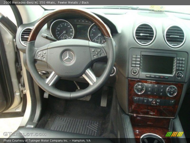 Pewter Metallic / Black 2006 Mercedes-Benz ML 350 4Matic