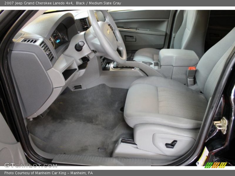 Black / Medium Slate Gray 2007 Jeep Grand Cherokee Laredo 4x4
