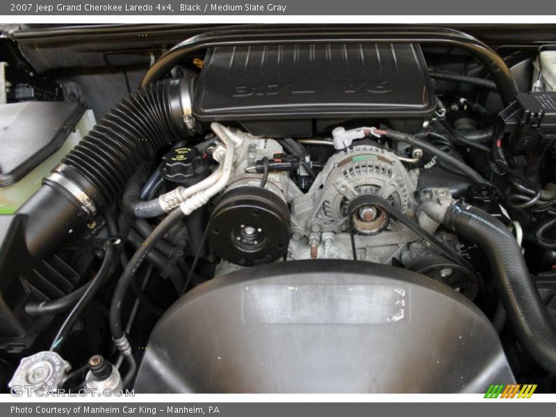 Black / Medium Slate Gray 2007 Jeep Grand Cherokee Laredo 4x4