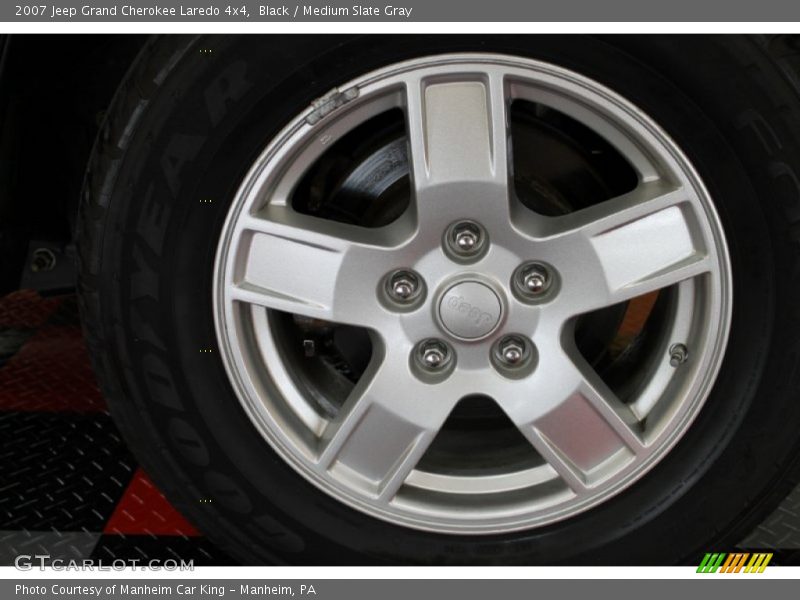 Black / Medium Slate Gray 2007 Jeep Grand Cherokee Laredo 4x4
