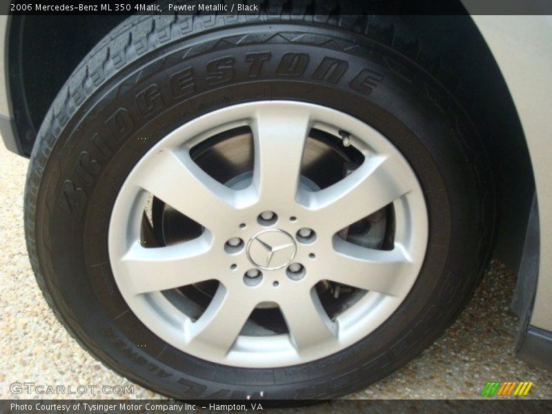 Pewter Metallic / Black 2006 Mercedes-Benz ML 350 4Matic