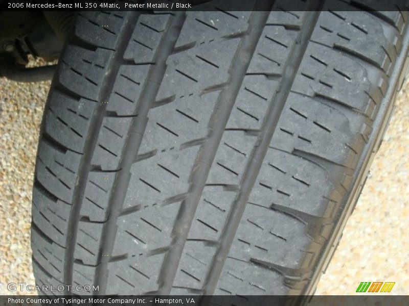 Pewter Metallic / Black 2006 Mercedes-Benz ML 350 4Matic