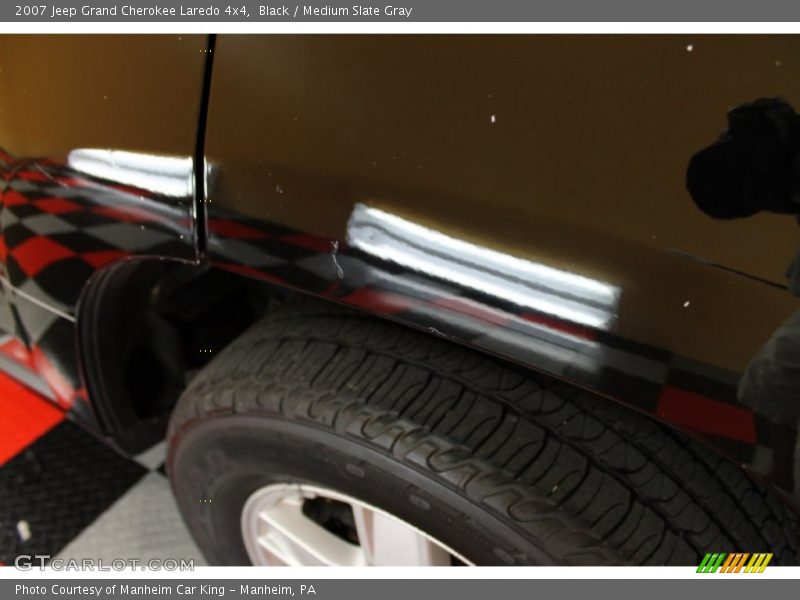Black / Medium Slate Gray 2007 Jeep Grand Cherokee Laredo 4x4