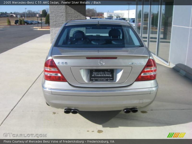 Pewter Silver Metallic / Black 2005 Mercedes-Benz C 55 AMG Sedan
