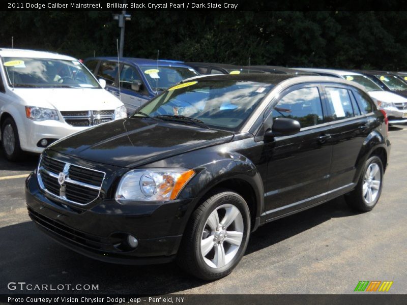 Brilliant Black Crystal Pearl / Dark Slate Gray 2011 Dodge Caliber Mainstreet