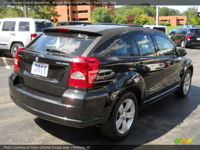 Brilliant Black Crystal Pearl / Dark Slate Gray 2011 Dodge Caliber Mainstreet