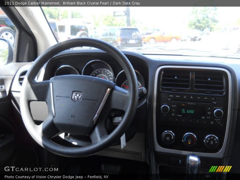 Brilliant Black Crystal Pearl / Dark Slate Gray 2011 Dodge Caliber Mainstreet