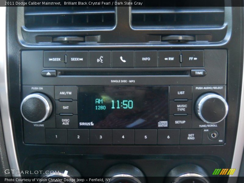 Brilliant Black Crystal Pearl / Dark Slate Gray 2011 Dodge Caliber Mainstreet