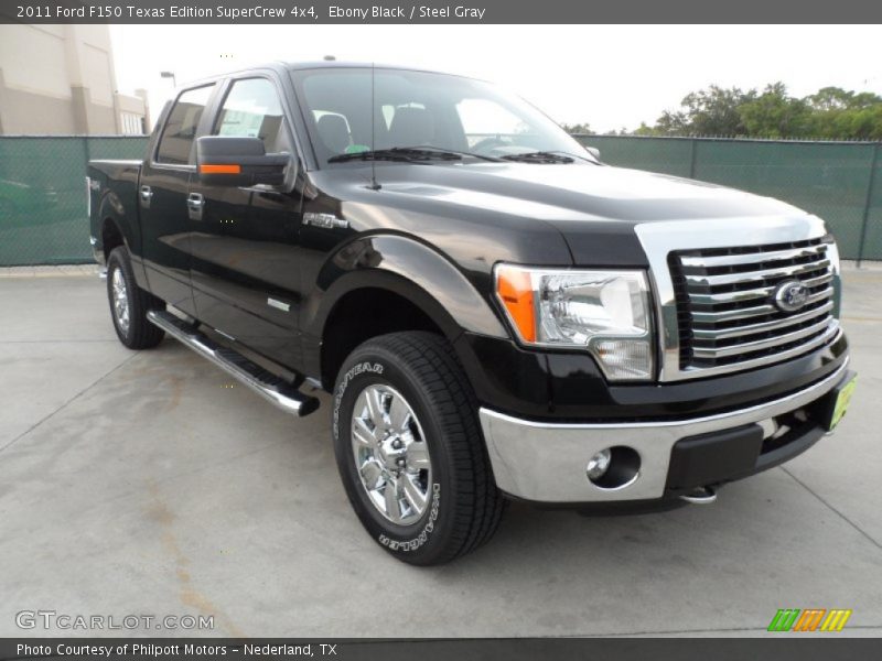 Ebony Black / Steel Gray 2011 Ford F150 Texas Edition SuperCrew 4x4