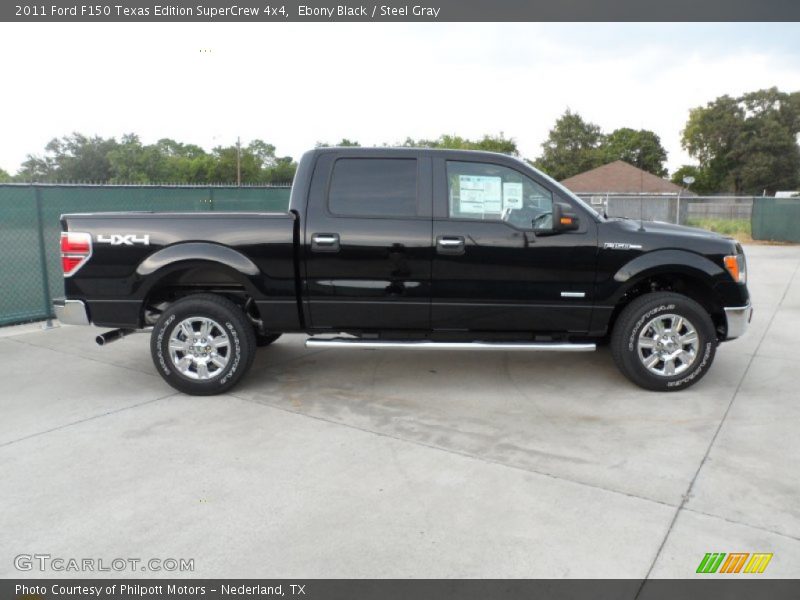 Ebony Black / Steel Gray 2011 Ford F150 Texas Edition SuperCrew 4x4